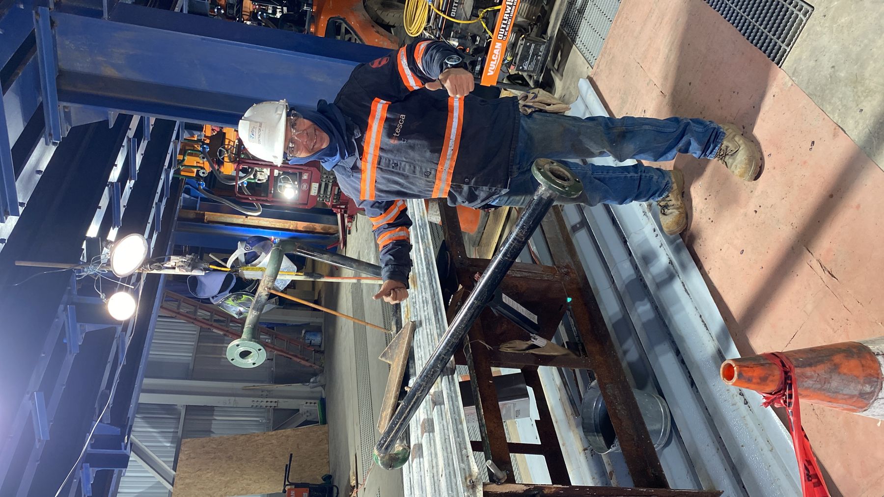 Global Tesca field personnel on an industrial project