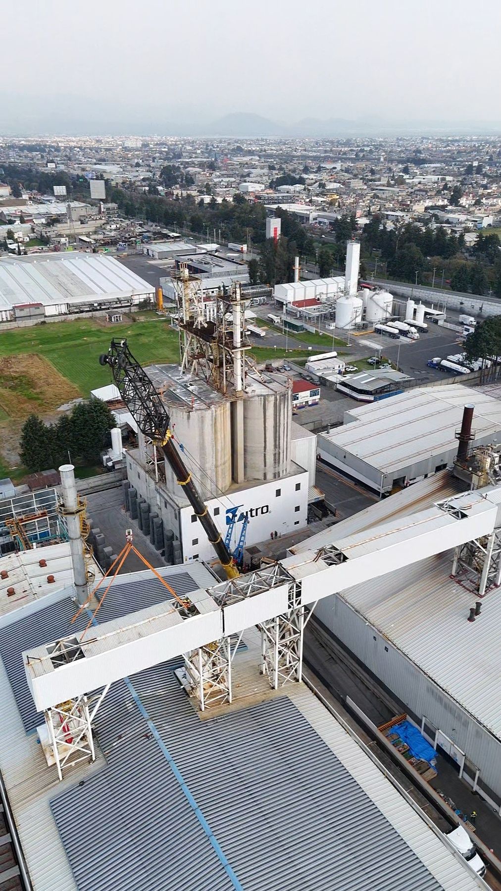 Global Tesca crew installing an industrial conveyor system
