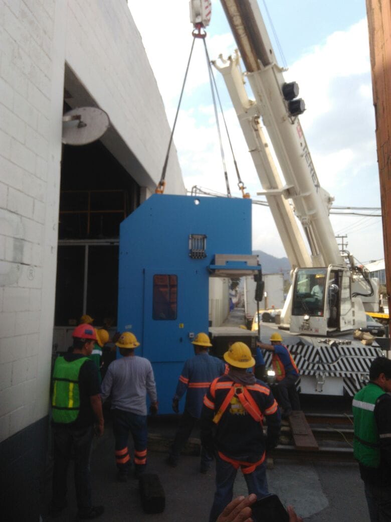 Equipment and tooling staged for a North American project